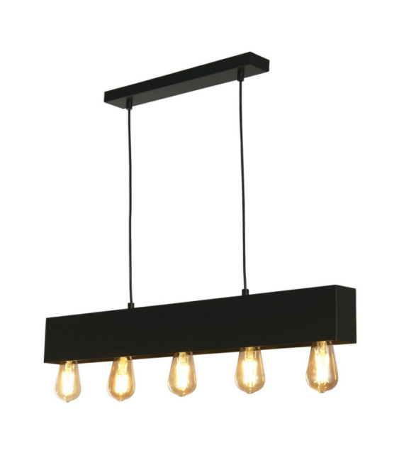 Lámpara colgante Piano Acero dulce Negro