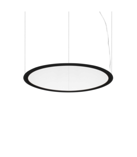 Lampada a sospensione LED Orbit in metallo nero