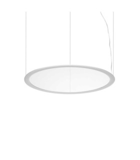 Lampada a sospensione LED Orbit in metallo bianco