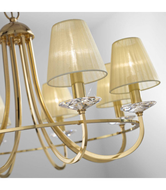 Chandelier classique IMPERIAL laiton Anglais 5 ampoules