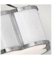 Hinkley ceiling light Etched opal glass, steel Polished nickel with polished white