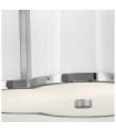 Hinkley ceiling light Etched opal glass, steel Polished nickel with polished white