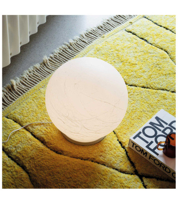 Portable floor lamp Carta Plastic White