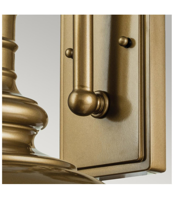 Redding exterior wall light Glass, Aluminum Painted aged bronze