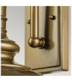 Redding exterior wall light Glass, Aluminum Painted aged bronze