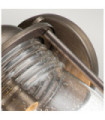 Kichler exterior wall light Aluminum, brass, transparent grained glass Burnished bronze