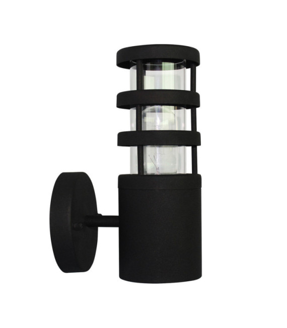 Applique murale extérieur Hornbaek Noir, acier inoxydable 304