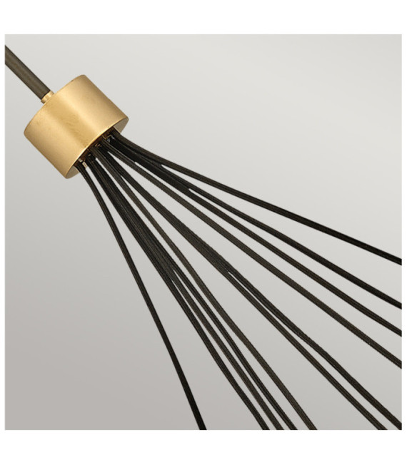 Suspension Hinkley Acier Bronze mat métallisé avec accents dorés de luxe