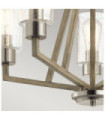 Kichler pendant light Steel, transparent grained glass Aged antique gray