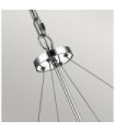 Kichler Crystal Pendant Light, Polished Chrome Steel