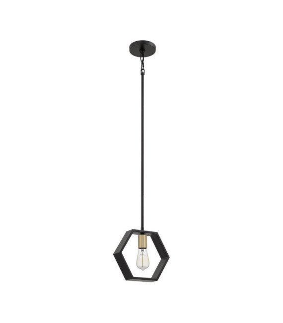 Quoizel Anhänger Stahl Black Earth