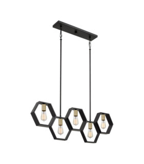 Quoizel Anhänger Stahl Black Earth
