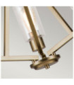 Kichler pendant light Steel, transparent grained glass Natural brass