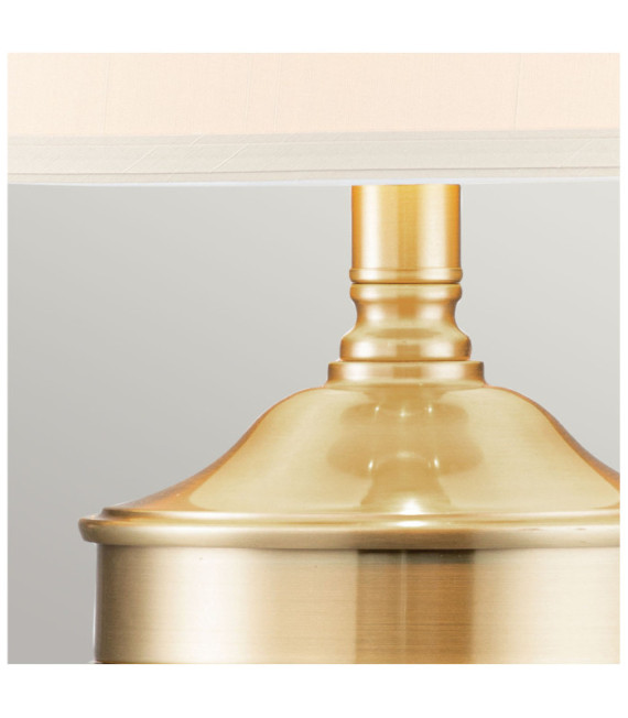 Lampada da tavolo Quoizel Vetro, Acciaio, Ottone Spazzolato Lino