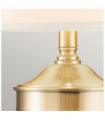 Quoizel Table Lamp Glass, Steel, Linen Brushed Brass