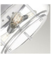 Quoizel ceiling light Transparent glass, polished chrome steel