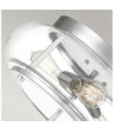 Plafonnier Quoizel Verre transparent,acier Chrome poli