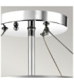 Kichler Crystal Ceiling Light, Polished Chrome Steel