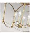 Feiss Ceiling Light Steel Antique Gold