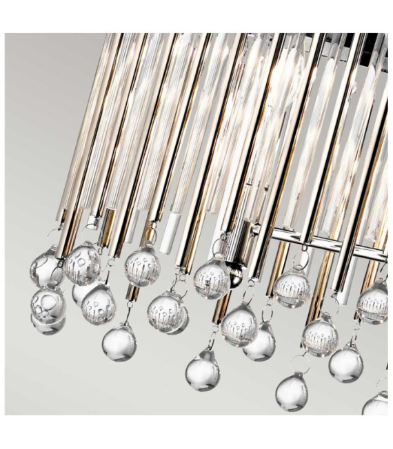 Suspension Kichler Cristal,Acier Chrome poli