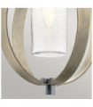Suspension extérieur Kichler Aluminium,verre grainé transparent Gris antique vieilli