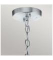 Suspension extérieur Kichler Aluminium,verre grainé transparent Gris antique vieilli