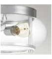 Quoizel ceiling light Transparent glass, polished chrome steel
