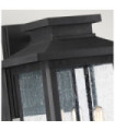 Quoizel outdoor wall light Transparent seed glass, weather-resistant composite, Black earth
