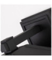 Applique murale extérieur Quoizel Aluminium,verre grainé transparent Noir