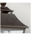 Outdoor wall light Feiss Steel, Marten grained glass