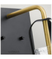Kichler wall light Steel, transparent grained glass Natural brass