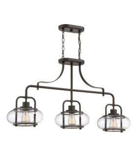 Quoizel Pendant Lamp Glass, Steel Old Bronze