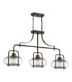 Quoizel Pendant Lamp Glass, Steel Old Bronze