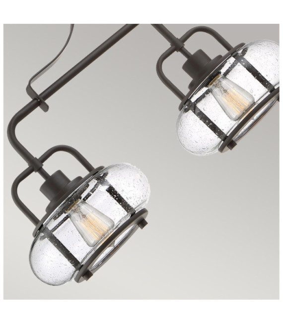 Quoizel Pendant Lamp Glass, Steel Old Bronze