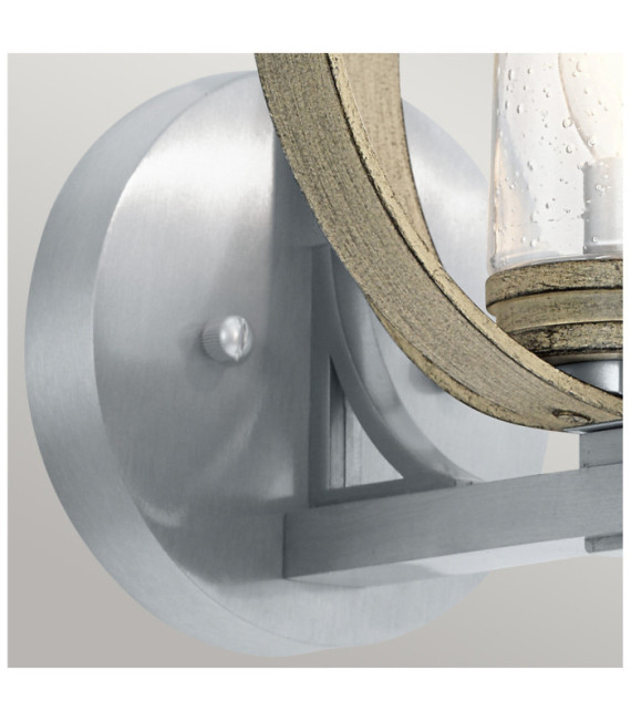 Kichler exterior wall light Aluminum, transparent grained glass Aged antique gray