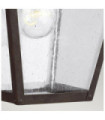 Outdoor wall light Feiss Steel, Marten grained glass