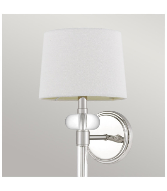 Applique murale Quoizel Acier,Tissu Nickel poli