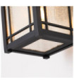 Quoizel exterior wall light Aluminum, transparent grained glass Black