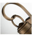 Kichler exterior wall light Aluminum, transparent grained glass Natural brass