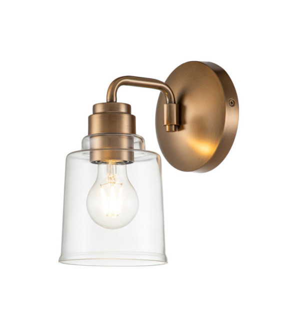 Lampada da parete Kichler Vetro, Acciaio Ottone patinato
