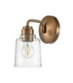 Kichler wall light Glass, Steel Patinated brass