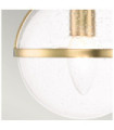 Hinkley Bathroom Wall Light Opal Glass, Heritage Brass Steel