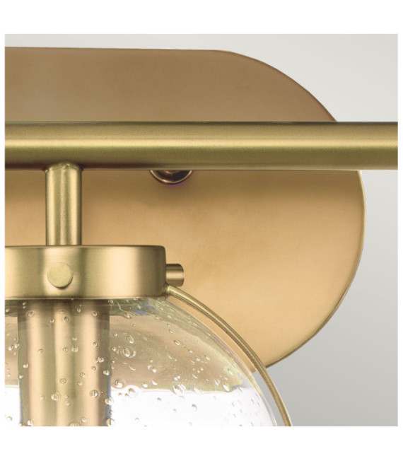 Hinkley Bathroom Wall Light Opal Glass, Heritage Brass Steel