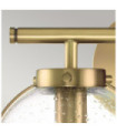 Hinkley Bathroom Wall Light Opal Glass, Heritage Brass Steel