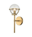 Hinkley Bathroom Wall Light Opal Glass, Heritage Brass Steel