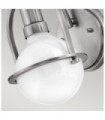 Hinkley wall light Brushed nickel steel