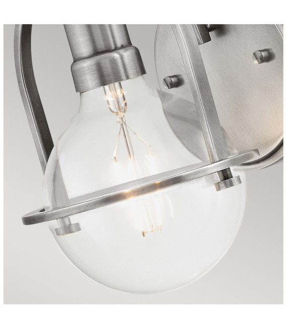 Hinkley wall light Brushed nickel steel