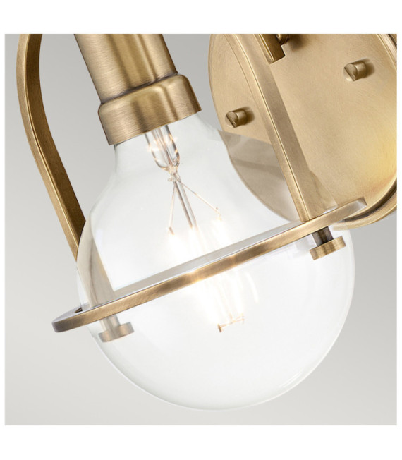 Lampada da parete Hinkley in acciaio e ottone Heritage
