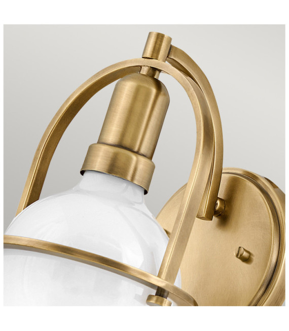 Lampada da parete Hinkley in acciaio e ottone Heritage
