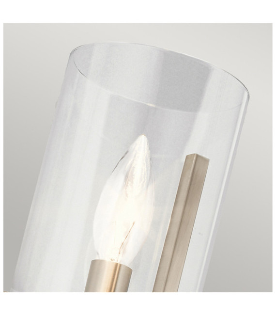 Kichler Wandleuchte Klarglas, Stahl Classic Pewter
